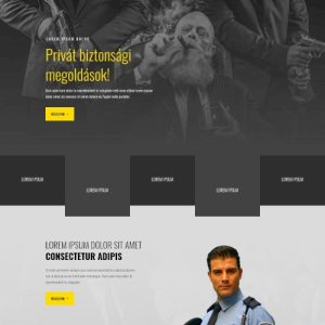 Biztonsági őr – Weboldal terv Divi-hez
