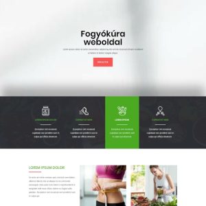 Dietetikus – Weboldal terv Divi-hez