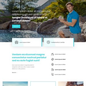 Medence tisztítás – Weboldal terv Divi-hez