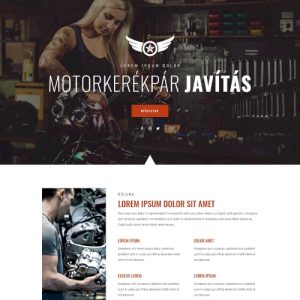 Motorkerékpár javítás – Weboldal terv Divi-hez